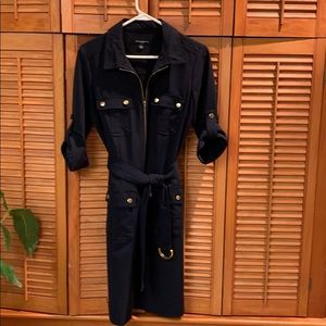 Navy shirt dress, size 8